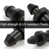 60 Pieces 1/4" Drip Irrigation End Plug Fittings?1/4'' Drip Single Barbed End Cap Connectors for 1/4 Inch Irrigation Tubing 1/2" Tubing Goof Hole ...