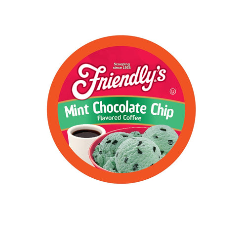 friendly's Flavored Ice Cream Coffee Pods, Compatible with Keurig K Cup Brewers (Mint Chocolate Chip, 12 Count)...