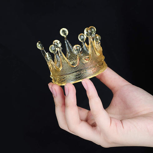 Set of 2 Princess Crown Silicone Fondant Molds 3D Crown Gumpaste Candy Mold Sugarcraft Baking Tool for Birthday Party Cake Topper Decorating...