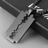 HZMAN Mens Stainless Steel Razor Blade Model Dog Tag Pendant Hip Hop Necklace,22+2" Chain...