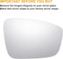 X AUTOHAUX Pair Car Rearview Left Right Side Mirror Glass Replacement W/Backing Plate Heated White Glass for Volkswagen Beetle 2012-2019 for Volks...