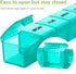 BUG HULL Weekly Pill Organizer Large 2 Packs, Extra Large Travel Pill Organizers, Pill Box 7 Day, Travel Pill Case, Medicine Pill Organizer for Vi...