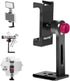 Manbily Phone Tripod Mount Adapter with Cold Shoe, Metal Aluminum Smartphone Tripod Holder 360° Cell Phone Clip for iPhone Samsung Video Live Vlog...
