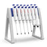FOUR E'S SCIENTIFIC Laboratory Pipette Stand, Plastic Linear Pipettor Holder Micropipette Rack, Hold Up to 7-8 Pipettes (Pipettes Not Included)...