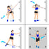Resistance Band Wall Anchors - Workout Wall Mount Hooks, Ceiling Mounted Hook Exercise Station for BodyWeight Straps, Strength Training, Physical ...