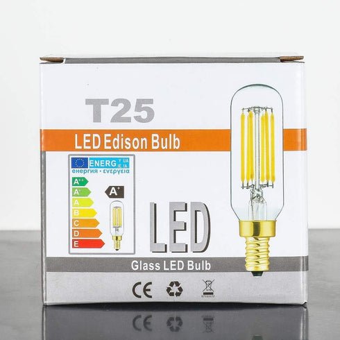 Leools E12 LED Bulb Dimmable 6W Equal 60 watt Light Bulb Soft White 3000K T6 T25 E12 Candelabra Bulb 60 watt for Chandeliers,Ceiling Fan,Pendant,W...