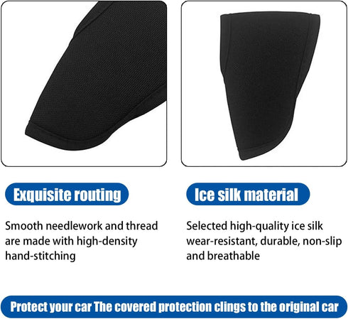 Car Gear Shift Knob Cover, Anti-Slip Stable Car Interior Accessories Vehicles Transmission Lever Trim, Car Shift Lever Decor Universal Fit for Mos...