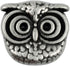 Bezelry 12 Pieces Cute Owl Antique Silver Color Metal Shank Buttons 15mm (19/32 inch) (Antique Silver)...