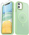 for iPhone 11 Case, Matte Magnetic Phone Case with 1 Screen Protector, Compatible with Magsafe, Translucent Frosted Slim Shockproof Protective Cov...