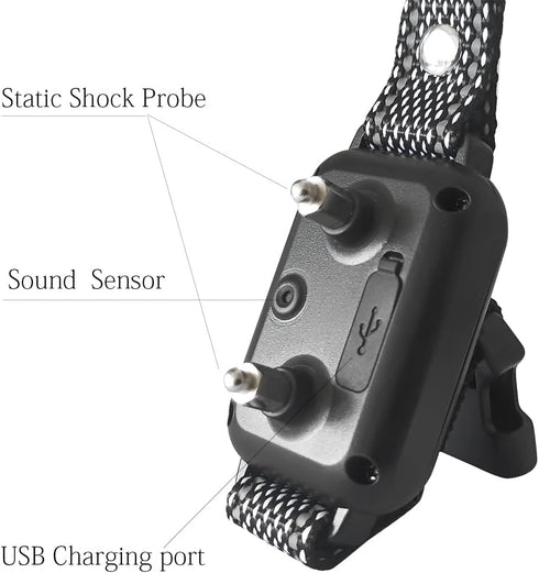 Dog Bark Collar, Rechargable Smart Anti Barking Training Bark Collar Tool for Large Medium Small Dog...