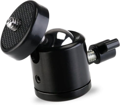 SLOW DOLPHIN Hot Shoe Mount Adapter 360 Degree Swivel Mini Ball Head 1/4 Tripod Screw Head for Cameras, Camcorders, Smart Phone, Gopro, LED Video ...