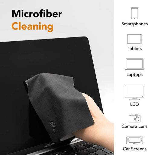 SenseAGE x Ekax Slim Microfiber Cleaning Cloths, Portable & Washable, Cleaning for MacBook, LCD Screen, Lens, Camera, Smartphone. Screen & Keyboar...