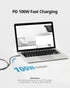 ?100W HIGH SPEED? USB C to USB C Cable,3.94ft/120cm,100W Nylon Braided,charging protocol,Type C Cable, Files/Music/Video/Image transfer,Digital di...