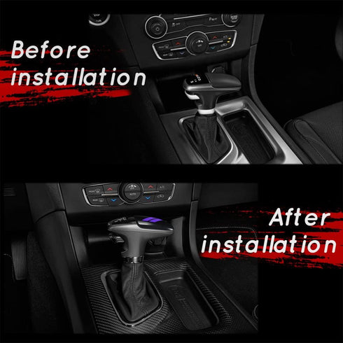 auovo Gear Shift Knob Trim for Charger Accessories Challenger 2015-2023 / Durango 2016-2023 ABS Interior Decoration Gear Shifter Cover (Purple)...