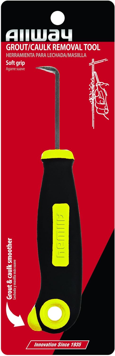 ALLWAY GCR Soft-Grip Grout & Caulk Removal Tool...