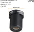 uxcell 6mm CCTV Camera Lens 5MP F2.0 FPV Wide Angle Security Camera Lens M12 Threaded Dia for IP Camera Panoramic, Black 2Pcs...