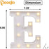 Pooqla LED Marquee Letter Lights Sign, Light Up Alphabet Letter for Home Party Wedding Decoration E...