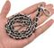 HAHIYO Mini Purse Chain Strap Slim Wide 8mm for LV Length 23.6 inches Extra Thick 4.5mm Black Leather Silver Hardware for Shoulder Cross Body Slin...