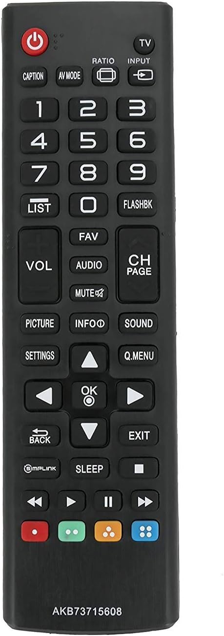 New AKB73715608 Replacement TV Remote for LG 39LN5300 32LN530B 42LN5300 42LN5400 50LN5400 47LN5400 55LN5400 50LN5200 32LN5300 50LN5100 47LN5200 55...