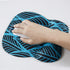 Blue Leaf mouse pad wrist support ergonomic computer with rest cool one piece gamer travel 3D laptop cheap company portable The office lap desk th...