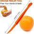 Orange Peeler tools Plastic Orange Peeler Citrus Remover Easy Open Citrus Lemon Citrus Peel Cutter Vegetable Slicer Fruit Tools Kitchen Gadgets (O...