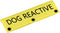 Funny Dog Leash Sleeve Dog Reactive Dog Leash Wrap Wrap Alert Hanging ID Patch Tag Pet Birthday Gift (Dog Reactive-YE Sleeve)...