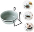 1 Set Hanging Pet Bowl Hanging Kennel Water Bowl Puppy Cages Pet Feeder Cat Accessories Dog Dish Food Bowl with Rack Raised Pet Bowl Pain Crate Ce...