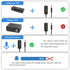 Cubilux 3.5mm TRRS Volume Attenuator Cable, 1/8-inch Headphone Extension Cord with Audio Volume Control, in-Line Volume Controller for Earphones, ...