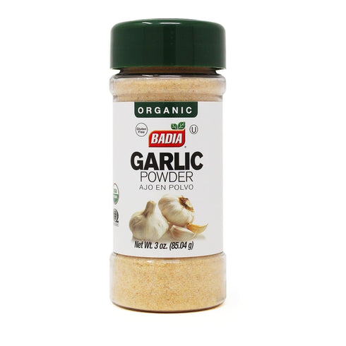 Badia Organic Garlic Powder, 3-Ounce...