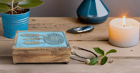 Great Birthday Gift Ideas Handmade Decorative Wooden Dream Catcher Jewelry Box Jewelry Organizer Keepsake Box Treasure Chest Trinket Holder Watch ...