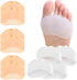 5 Pairs Ball of Foot Cushions, Soft Gel Metatarsal Pads Women Men for Pain Relief, Calluses, Bunions, Corns, Morton Neuromas, Fit for Heels & Shoe...