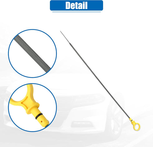 X AUTOHAUX 1 Pcs Engine Oil Dipstick Engine Oil Fluid Level Dipstick for Mazda 3 I 2.0L L4 Gas 2006-2011 No.LF5G10450/LF9410450B/LF9410450C/LF9410...