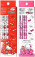Sanrio Hello Kitty 4pcs School Pencil Gift Stationery Set : (Red)...