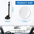 Blind Spot Adjustable Car Mirror, 3.35'' Round Blind Spot Mirror, Rear View Mirror With Adjustable Suction Cup, Long Arm HD Wide Angle Mirror, Uni...