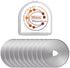 60mm Rotary Cutter Blades - 10 Pack Replacement Blades - Sharper Blades Have Better Cutting Effect, Great for Sewing, Quilting Supplies, Fabric an...