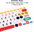 HRH - Ultra Thin Silicone Keyboard Cover Compatible for Logitech K380 Multi-Device Bluetooth Keyboard,Creative Rainbow font...