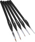 Detail Paint Brushes Set Artist Paint Brushes Painting Supplies for Art Watercolor Acrylics Oil, 5 Pieces (Black)...