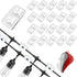 Outdoor Light Clips Clear 20pcs: Hooks for Outdoor String Lights for Hanging Heavy Duty Patio Fence Balcony Inside Waterproof UV-Resistant Cable C...