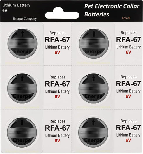 RFA-67 RFA-67D-11 6V Replacement Battery Long-Lasting & High Capacity Compatible with PetSafe Electronic Collars Pack of 6...