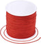 Cheriswelry 100Yard 0.8mm Braided Nylon Cord Red Beading String Thread Roll Lift Shade Cord for Jewelry Making Kumihimo Knotting Wrapping Beading ...