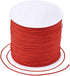 Cheriswelry 100Yard 0.8mm Braided Nylon Cord Red Beading String Thread Roll Lift Shade Cord for Jewelry Making Kumihimo Knotting Wrapping Beading ...