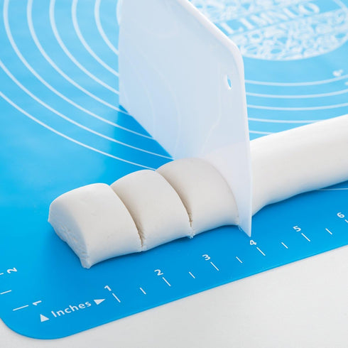 LIMNUO Silicone Baking Mat, Extra Thick Large Non Stick Pastry Mat Sheet for Dough Pie Crust Rolling Mats (Blue, M-16''(W)*20''(L))...