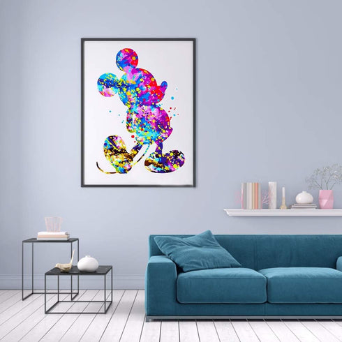 DIY Oil Painting Paint by Number Kits for Adults Kids Beginner, Colorful Animals Painting on Canvas Without Frame, Color Mouse 16x20inch...