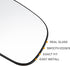 X AUTOHAUX Car Rearview Right Passenger Side Heated Mirror Glass Replacement W/Backing Plate for Jeep Grand Cherokee 1999-2004...