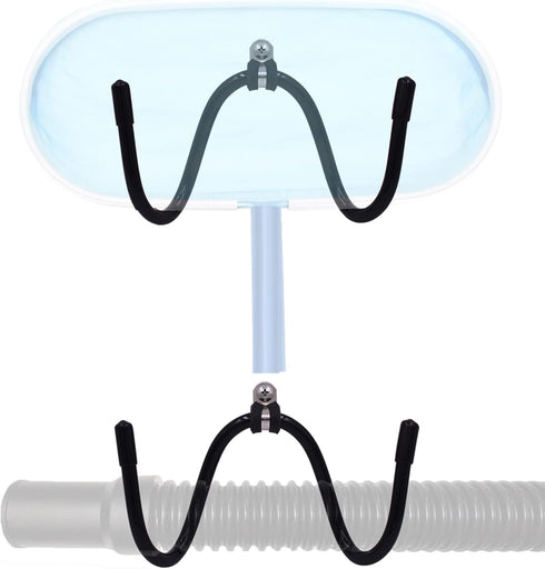 YYST Pool Tool Organizer and Holder Pool Cleaning Accessory Organizer and Holder Rack - Store Poles, Brushes, Nets, Vacuum Heads,Leaf Rakes, Skimm...