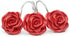 BEAVO Shower Curtain Hooks, Home Decorative Rustproof Shower Curtain Hooks Resin Rose Flower Shower Hooks Rings for Bathroom Shower Rods Curtains,...