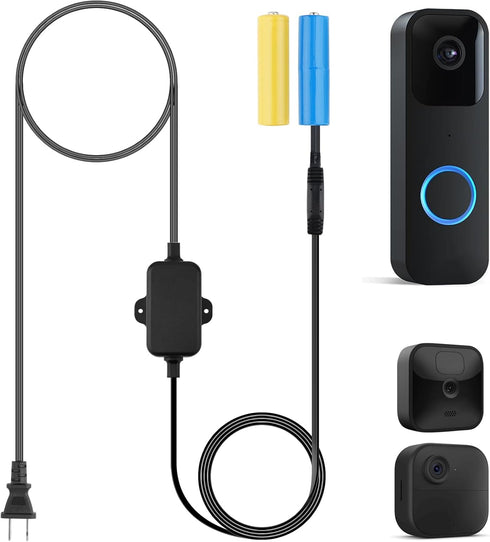 20Ft/6m Charging Cable Power Adapter Designed for Blink Video Doorbell (Replace Battery), Blink Outdoor 4 (4th Gen) & XT3, Doorbell Transformer wi...