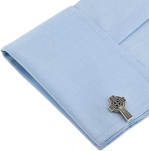 Celtic Cross Pair Cufflinks Ireland Irish Cuff Links...