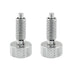2 Pack Hand Retractable Spring Plunger M6 Type Quick Release Pins Rolling Toolbox Knurled Handle Stainless Steel Spring Pin(Silver)...