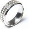 DiBanGu Mens Gold/Siver Tie Ring Solid Tie Accessories with Diamond for Necktie Wedding Party Gift...